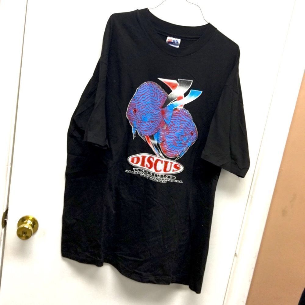 Vintage Discus World Alameda California T-Shirt size XL